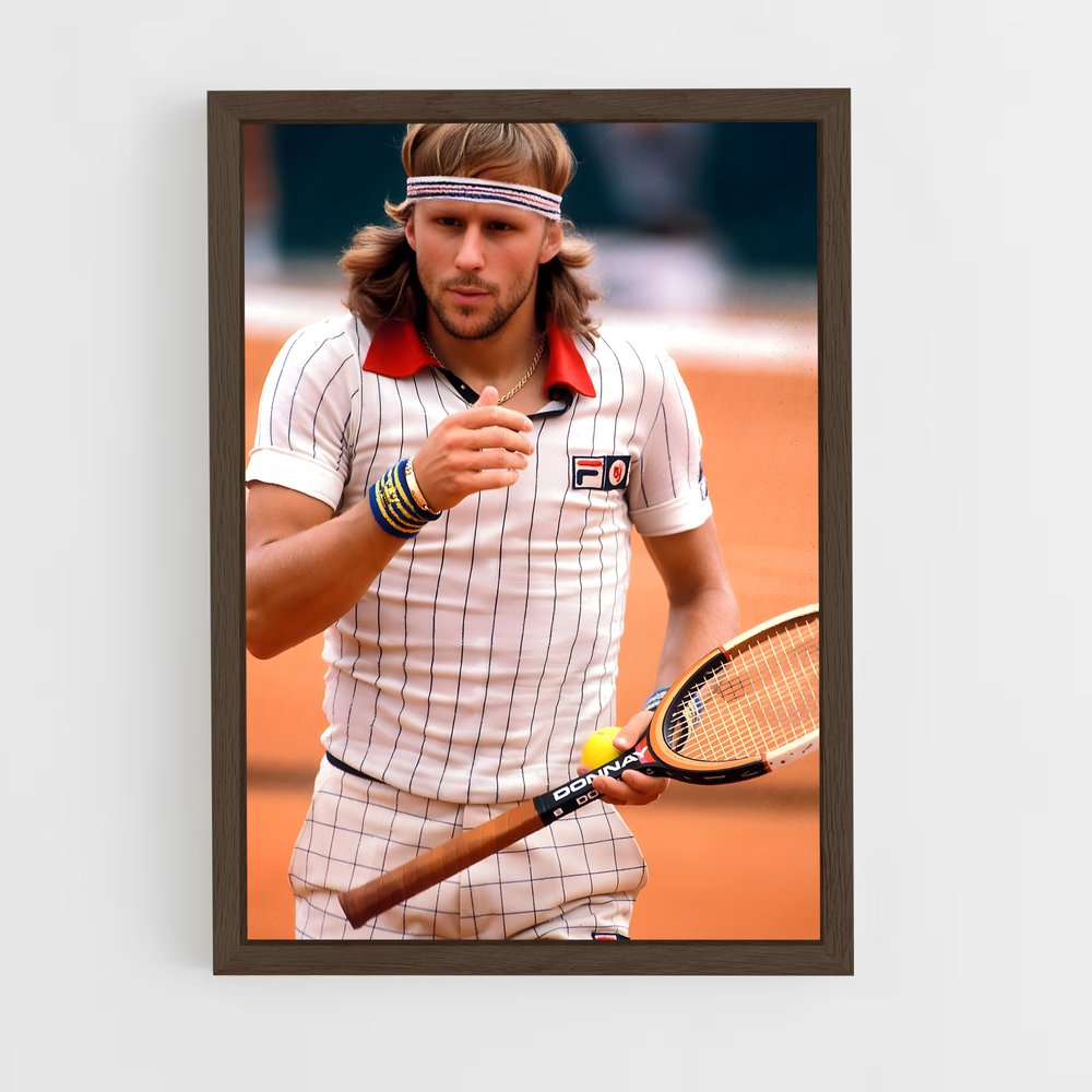 Poster Bjorn de borg – affiche Tennis (vue 5)